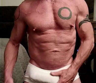 Dave shows white underwear