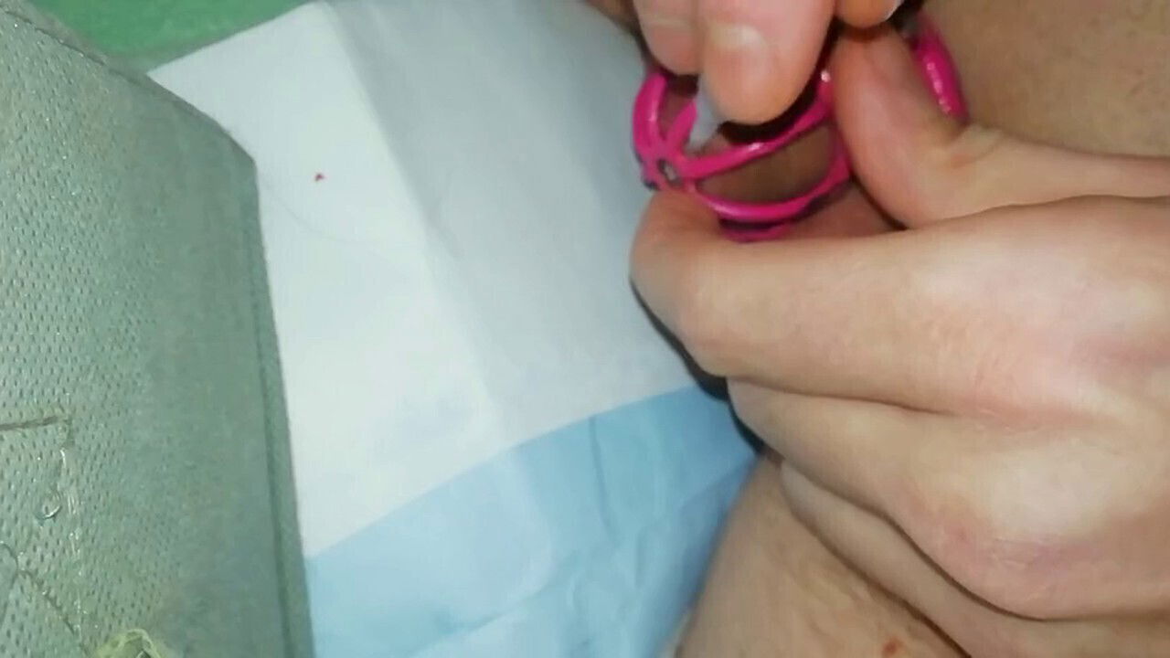 Relentless domination petite member: Locked permanent humiliation!