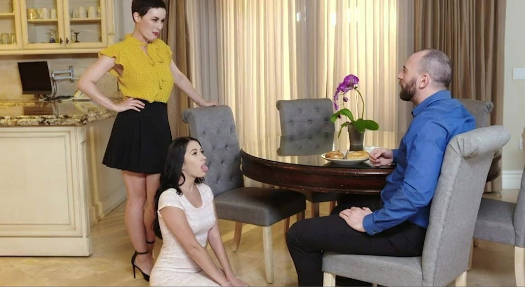 Couple hires babysitter wife pays extra money fucking husband pleased