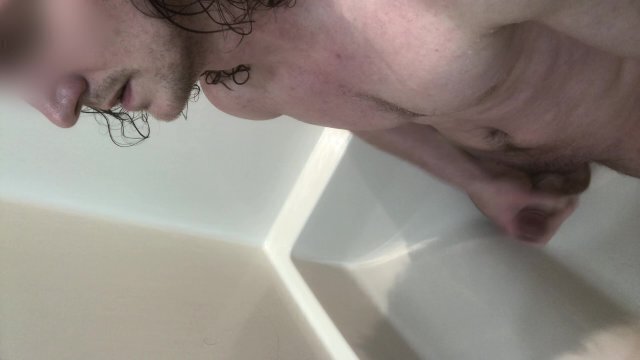 Desperately Rubbing Moaning Orgasm Shower