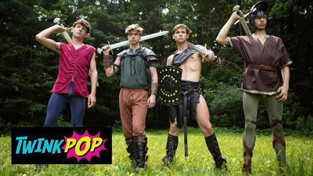 TWINKPOP After Playing Sword Fight, Jordan Lake Pounds Shea Reynolds' Using Thick Sword