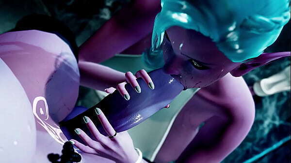 Dark with huge Futa fucks slutty