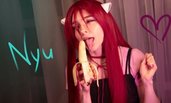 sucks banana thoroughly until melts mouth. Elfen lied