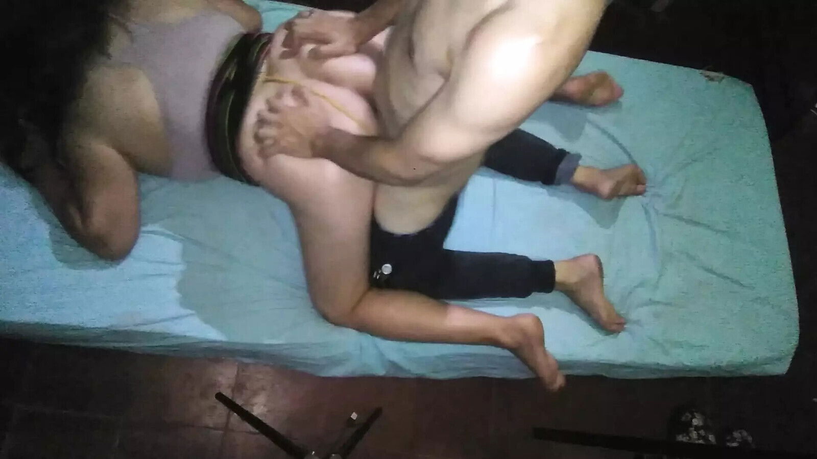 thong aside, apply lubricant have