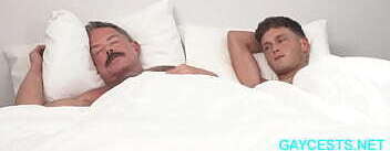 Horny stepson suck and ride stepdads big dick