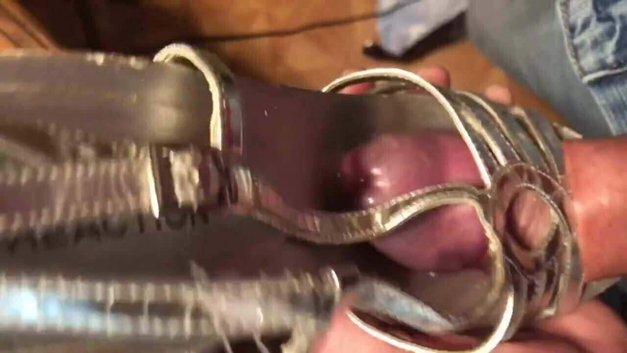 Fuck and cum neighbors silver strappy heels 