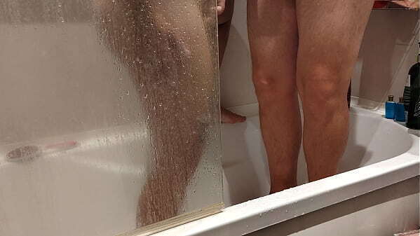Shower mutual masturbation