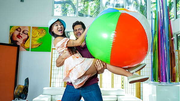 Perv Stepbro Suggests Tiny Stepsister Play with Balls Kimmy Kimm