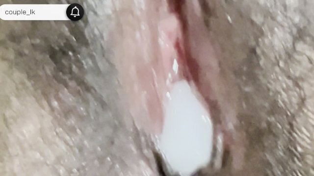 Huge creampie after long time with loud moaning