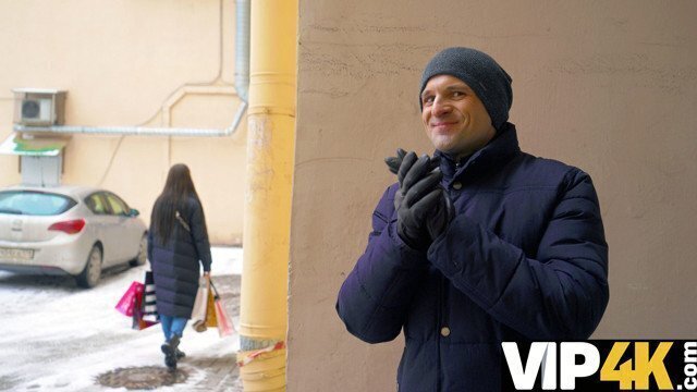 DEBT4k. Lovely shopaholic nailed debt collector husband's presence