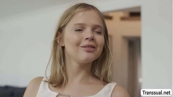 Slut teen Lovelock fucked busty Tgirl