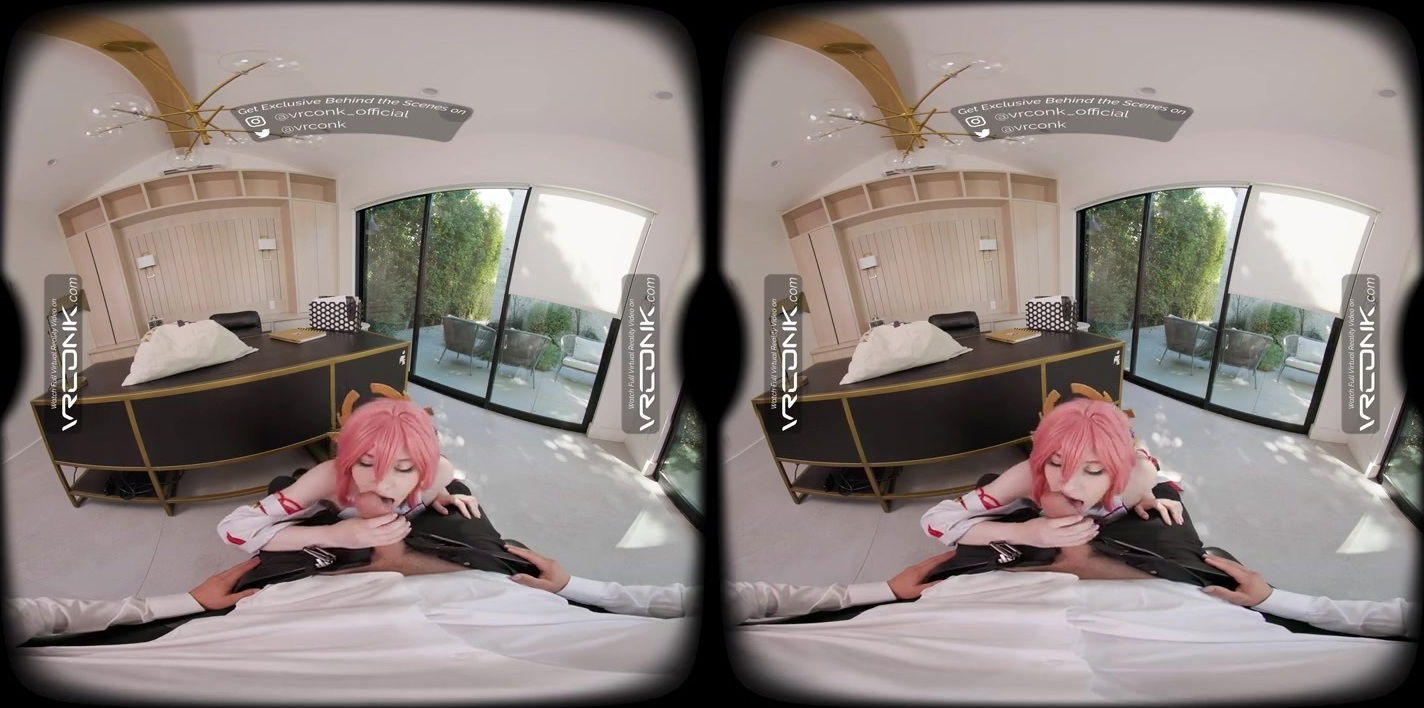 Conk Genshin Impact Miko sexy Teen Cosplay Parody with Melody Marks Porn