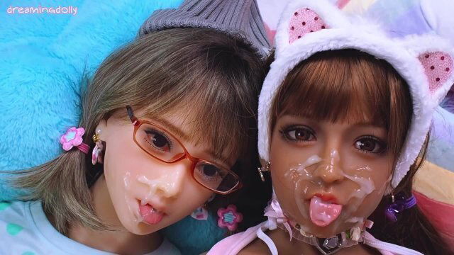 Titsfuck facial cute doll compilation