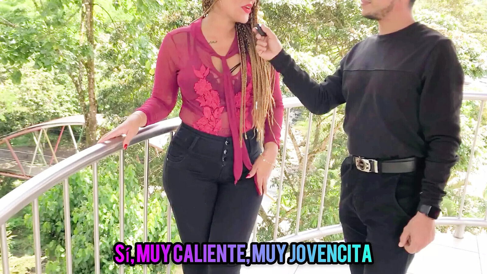 Interview Street with Young Latina with Ass, Ends