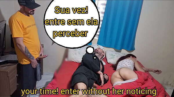 Esposa olhos vendados chamei amigo meter nela