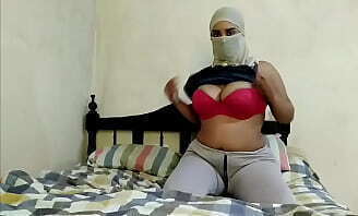 Allah told squirt! Hijab MILF Wife Masturbates Orgasm Webcam PORNHIJAB