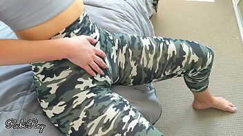 shows camel takes doggy camo leggings