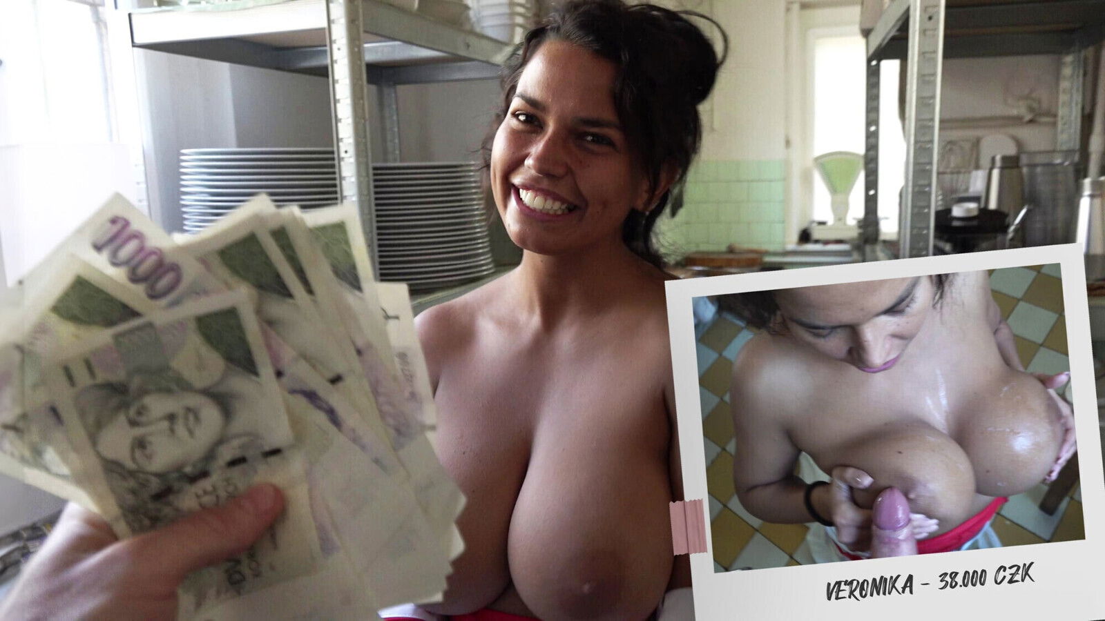 Czech Streets Cook with Huge Mega Clit