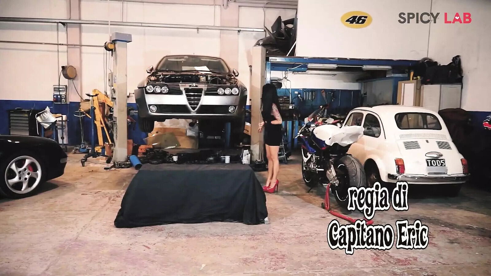 Slutty Garage Slutty MILF Fucks Body Shop Worker Garage. with Bianka Blue Capitano Eric