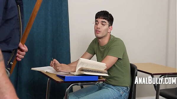 Smug Twink Student Taught Lesson Buff Janitor AnalBully