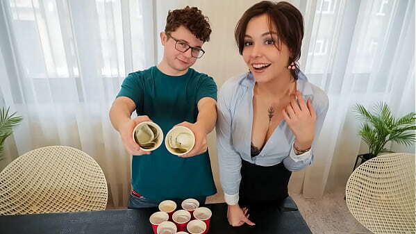 Nerdy Loses Gorgeous Czech Girlfriend Party Game
