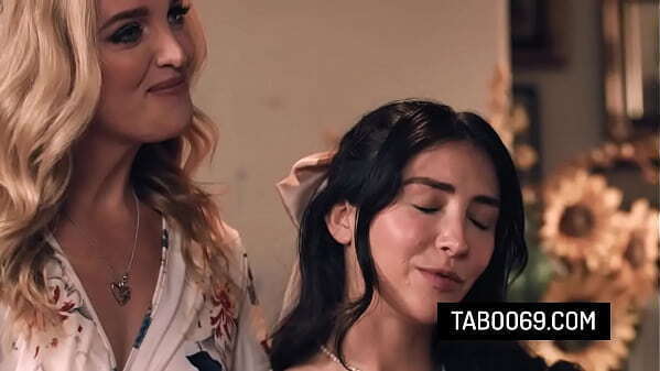 Sexy teen joins threesome with milf stepmother stepdad