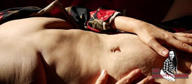 Close-up MILF Belly Movement, ASMR-- Variety Sounds/Triggers, Peak Nipple Bush