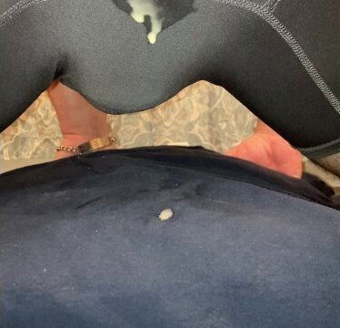 Giving myself first creampie with syringe fake cum, liked kept leaking drops