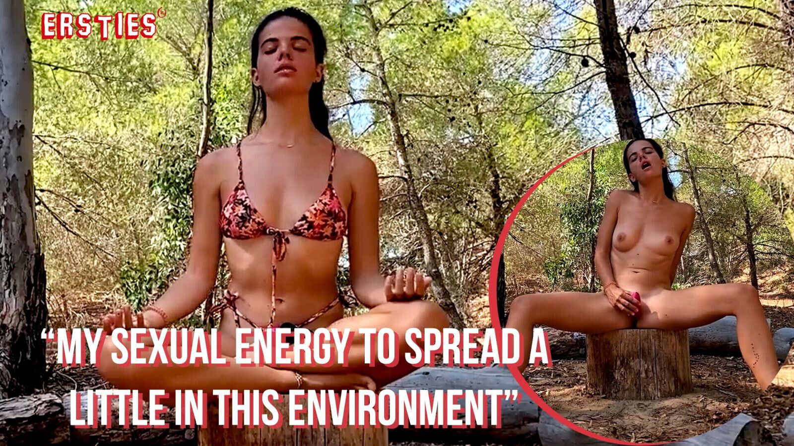 Ersties Dina Connects With Nature While Masturbates