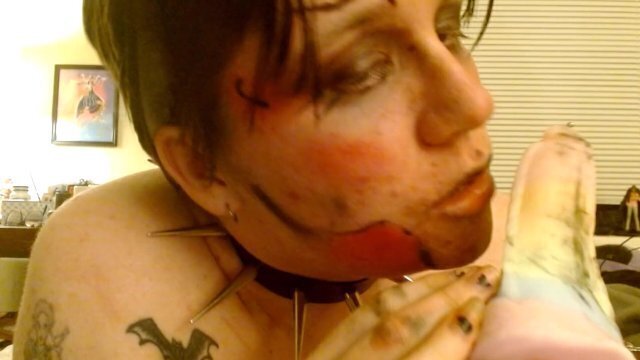 Painted Whore Eats Aphrodesiac Then Ruins Makeup-Unedited