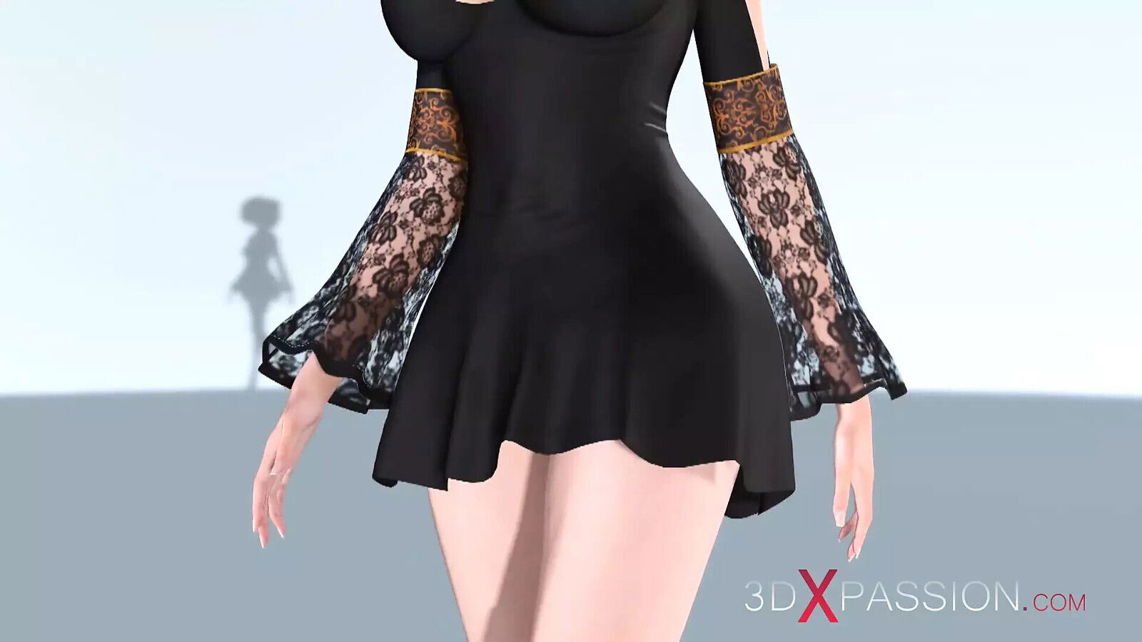 Young fashion model gets fucked hard black photo studio