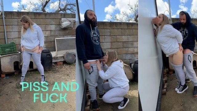 CAUGHT PISSING STREET AGAINST WALL