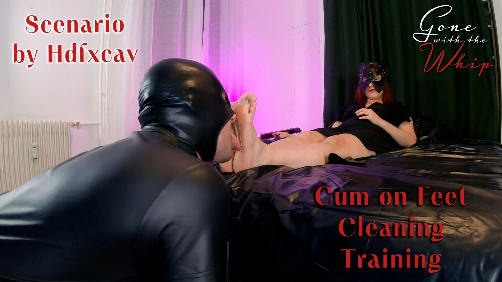 Chastity Slave Licks Bull's Feet Training