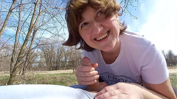 Ukranian Milf Blowjob Outdoors, Mouth, Swallowing