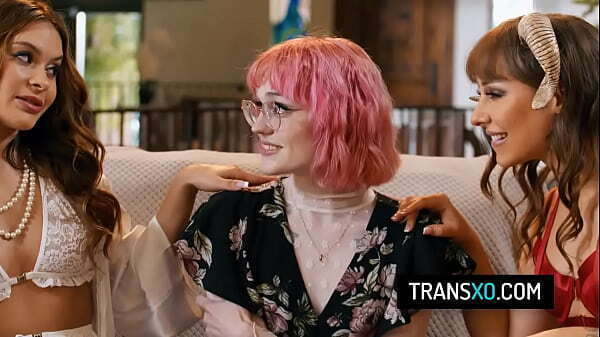 pink hair trans girl Claire Tenebrarum fucks with angel Nicole devil Tommy King