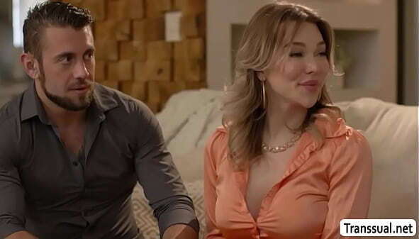 Bored Tgirl swap her husband to her friends guy